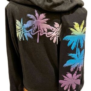 NEW VICTORIAS SECRET PINK PALM TREE SHINE FULL ZIP HOODIE & LEGGINGS